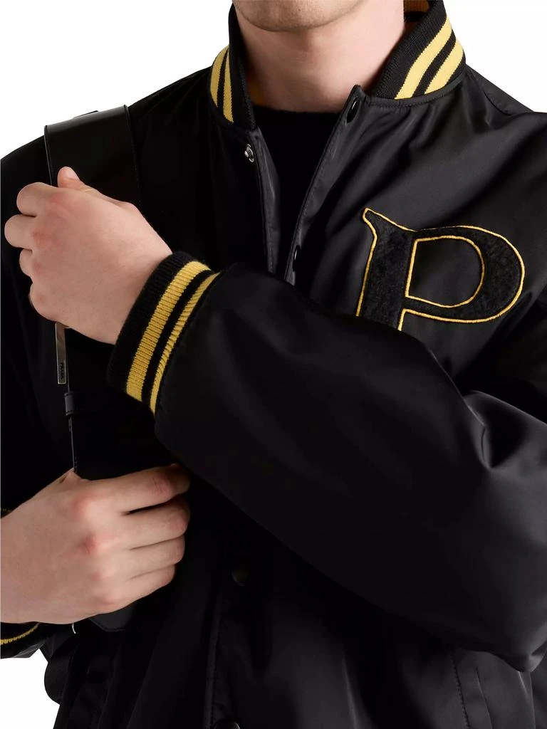 Prada Re-Nylon Bomber Jacket with Patch 5