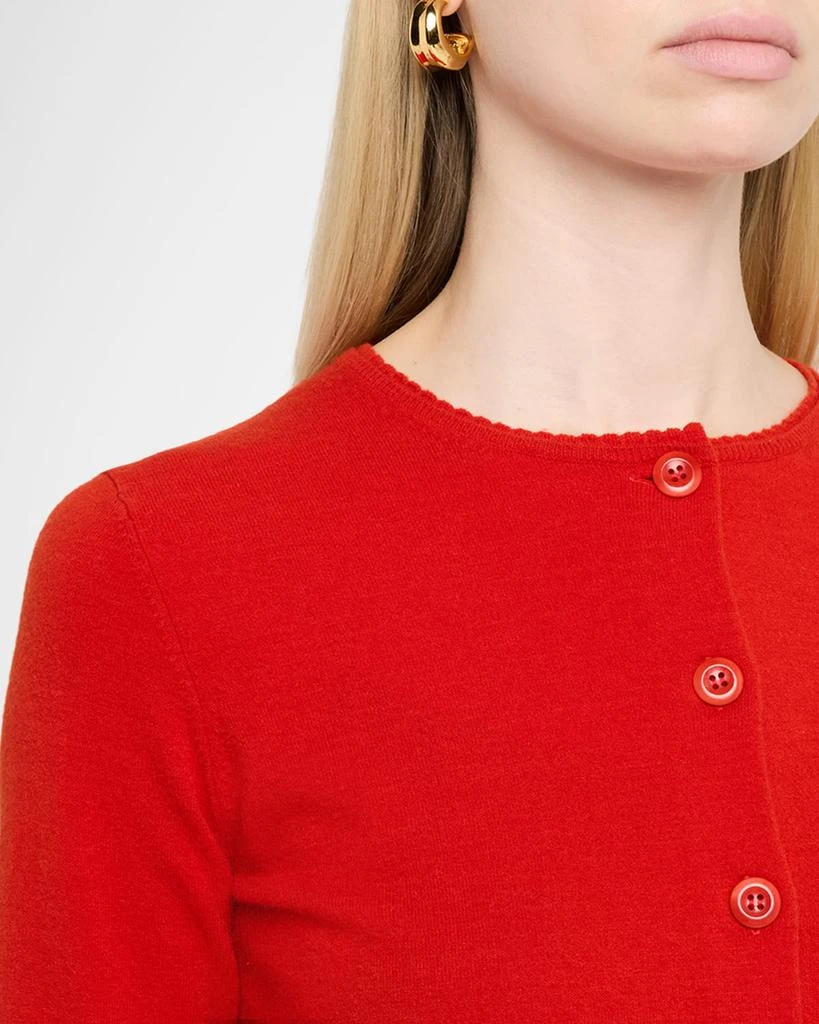 Vince Scallop-Trim Cardigan 5