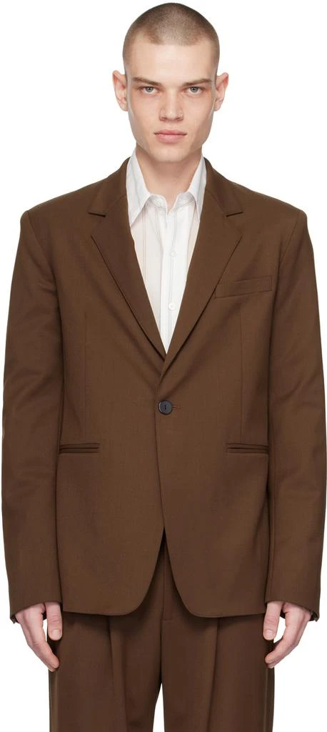 Maryam Nassir Zadeh Brown Focus Blazer 1