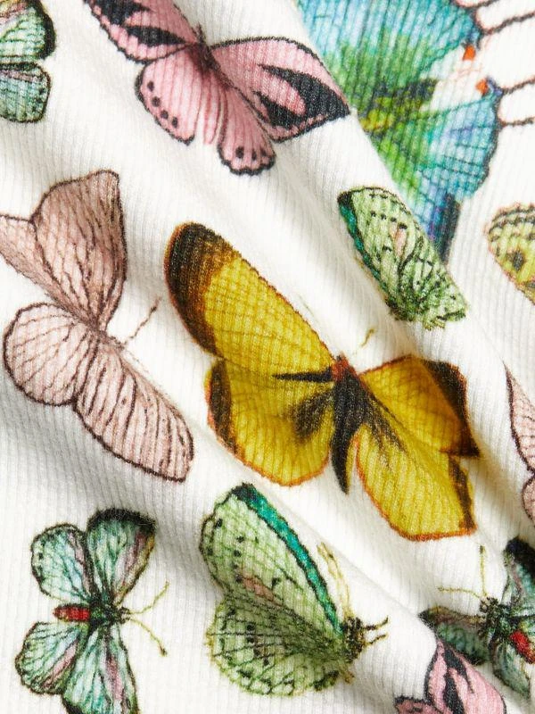 Alice + Olivia Allen Butterfly Rib-Knit Tank 5