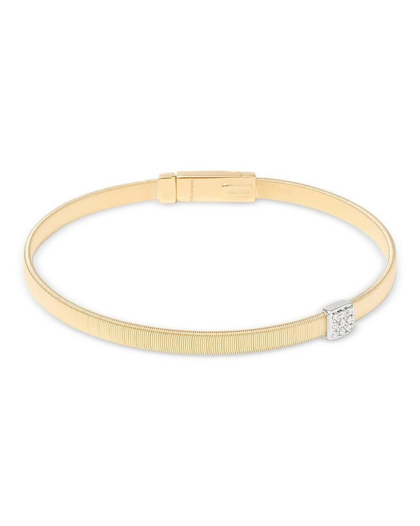 Marco Bicego 18K White & Yellow Gold Masai Diamond Medium Stackable Bracelet 3