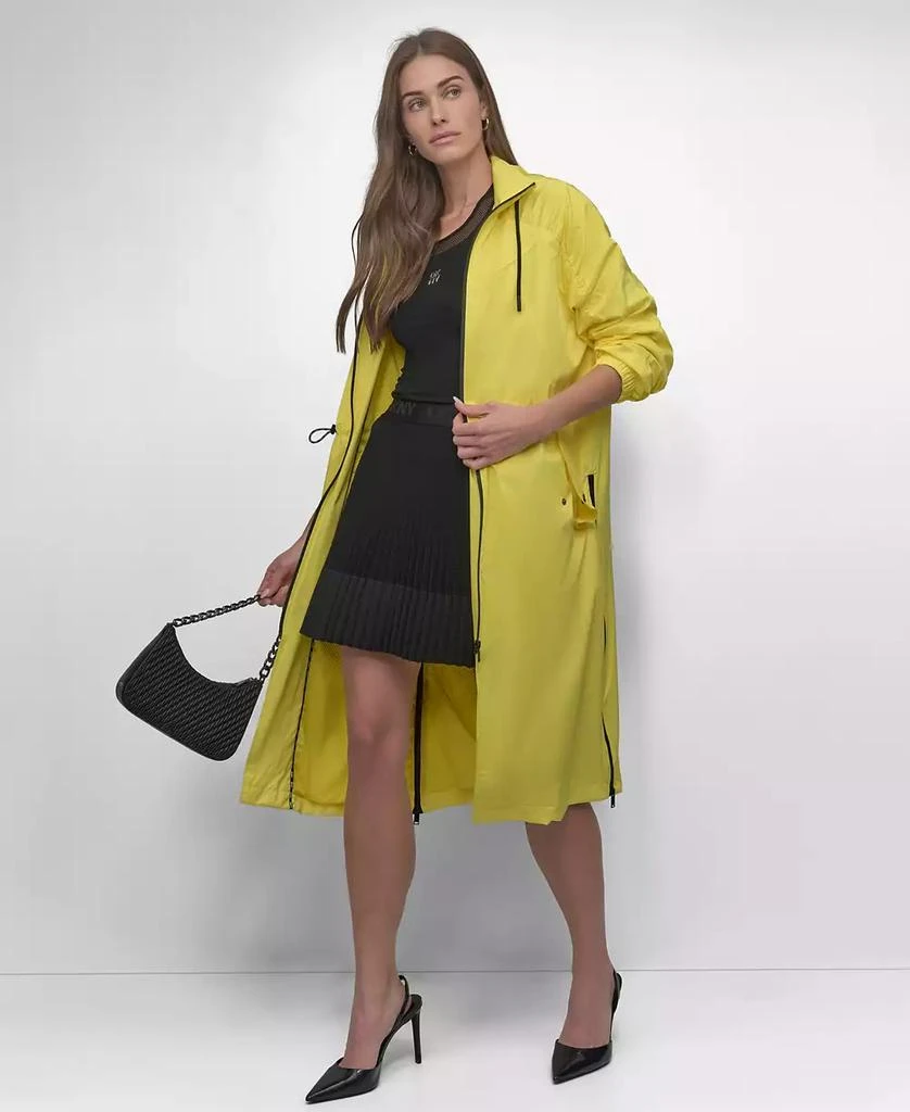 DKNY Women's Coated Satin Anorak Jacket 7