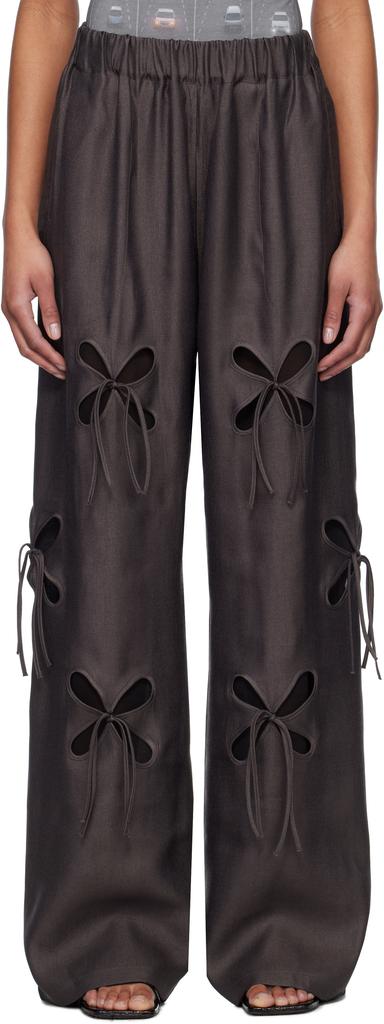 J.Kim Gray Anton Belinskiy Edition Organza Petal Trousers