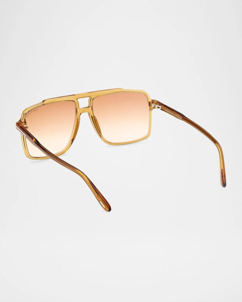 Tom Ford Men's Kemp Acetate Rectangle Sunglasses 2