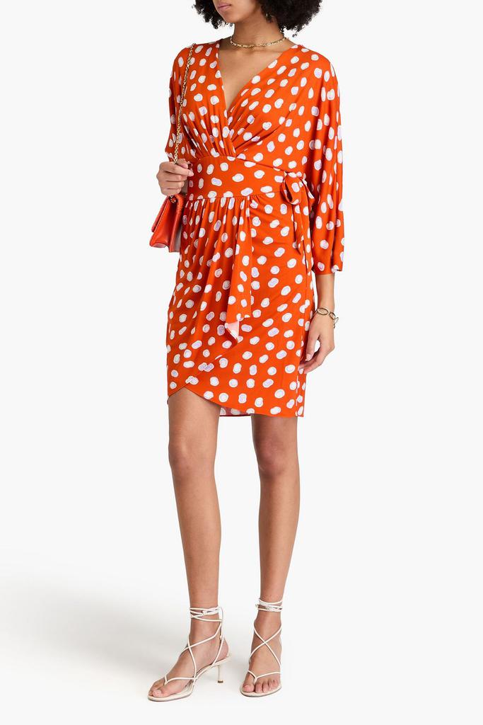 Diane von Furstenberg Barrington wrap-effect printed jersey mini dress
