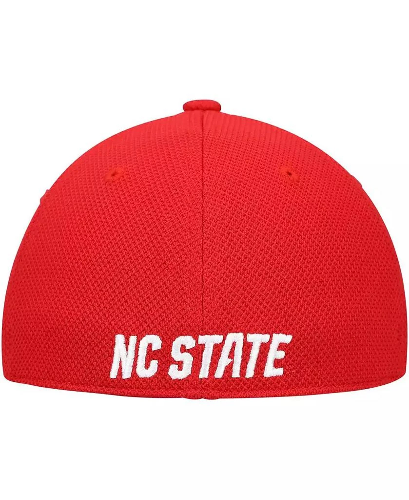 Adidas Men's White and Red NC State Wolfpack On-Field Baseball Fitted Hat 4