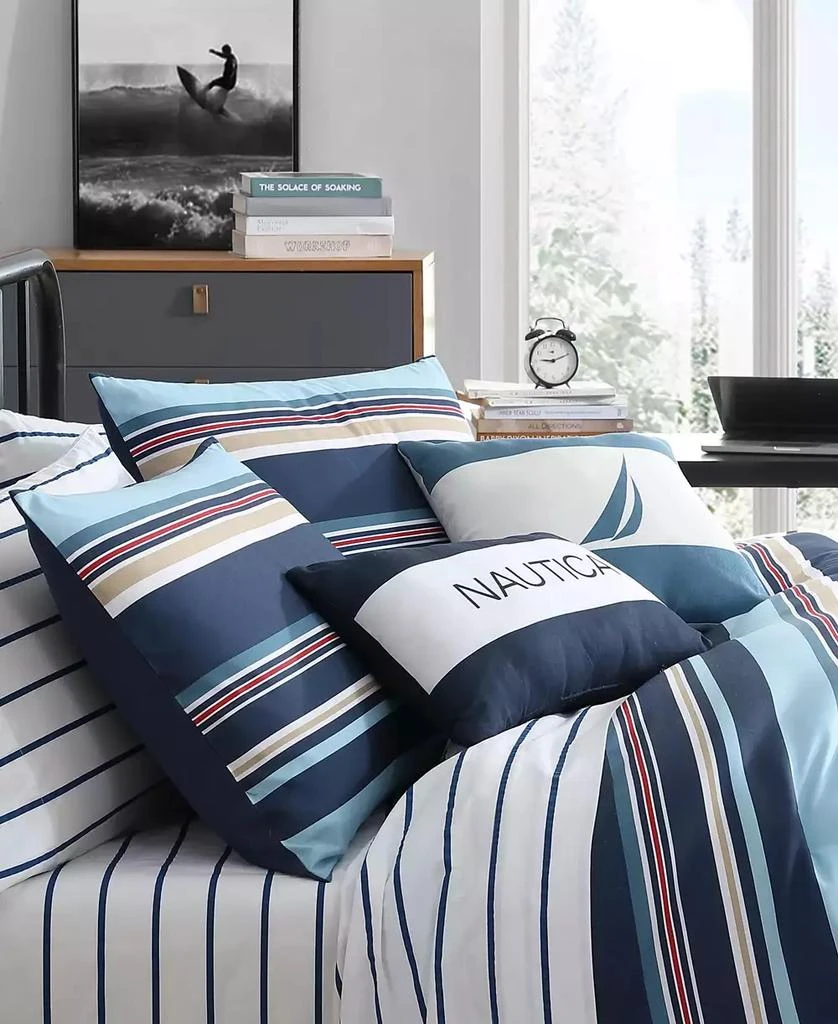 Nautica Colton Stripe 5 Piece Comforter Set 4