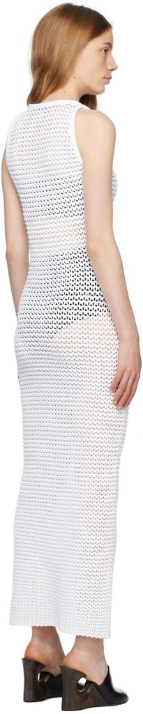 Alaïa White 3D Waffle Maxi Dress 3