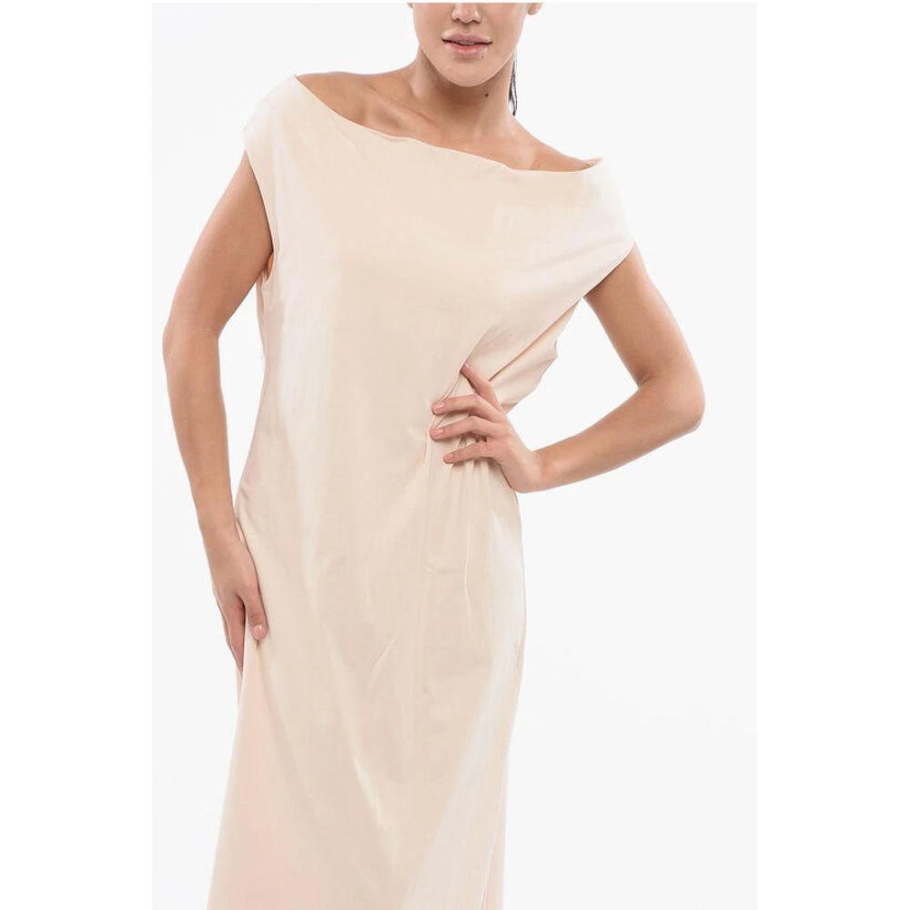 Loulou Studio Loulou Studio Boat Neckline Lightweight Cotton MARTIAL Dress 4