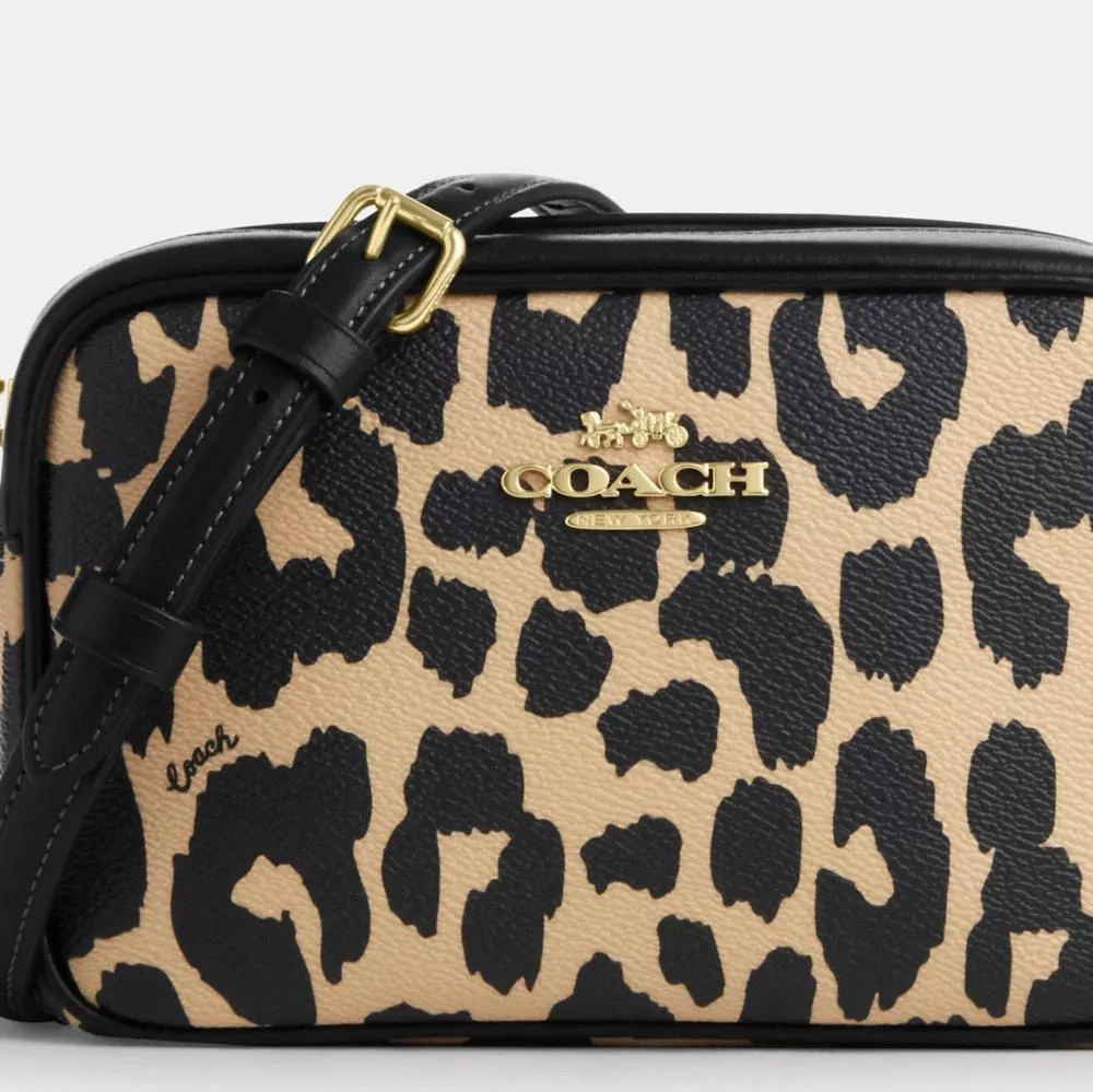 Coach Mini Jamie Camera Bag With Leopard Print 6