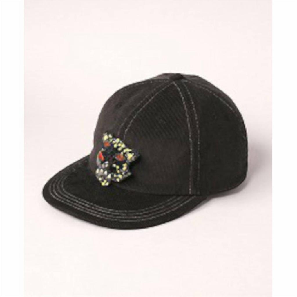 CA4LA Woven Baseball Hat With Cheetah Patch In Black