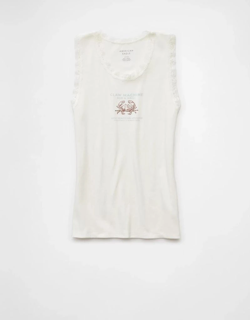 AE AE Graphic Lace Trim Tank Top 3