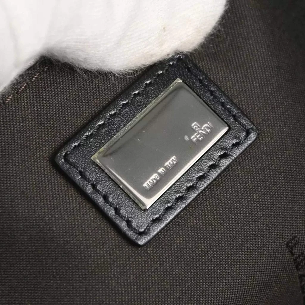 Fendi Fendi Black Zucchino Canvas Tote Bag 8