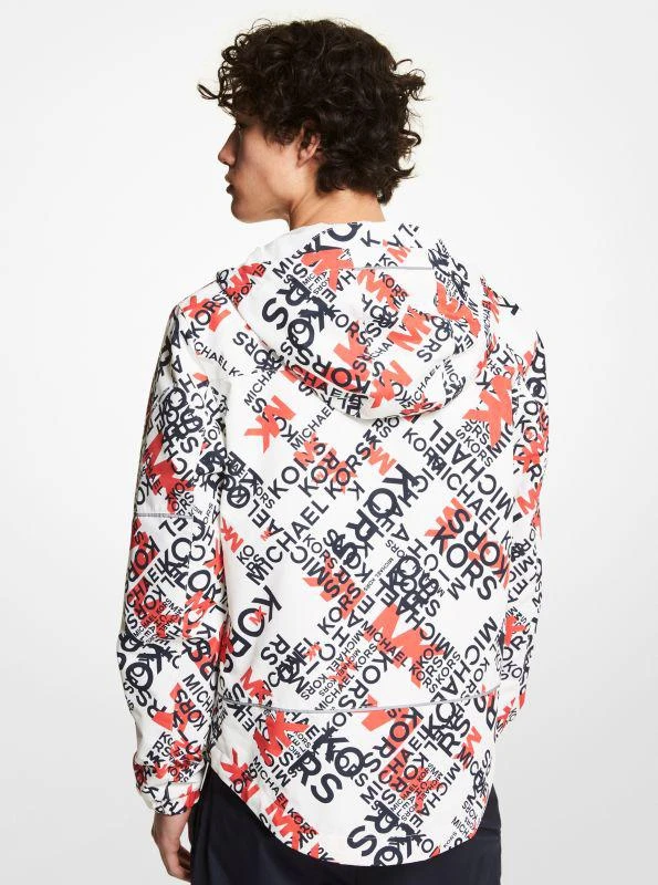 Michael Kors Graphic Logo Woven Hooded Jacket 2