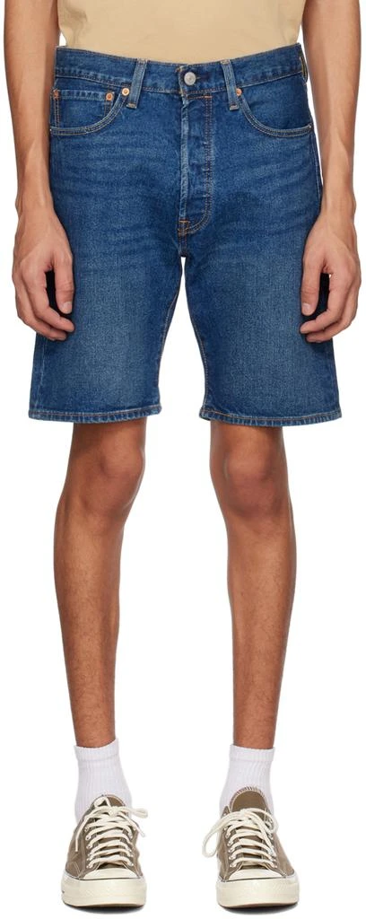 Levi's Blue 501 Hemmed Shorts 1