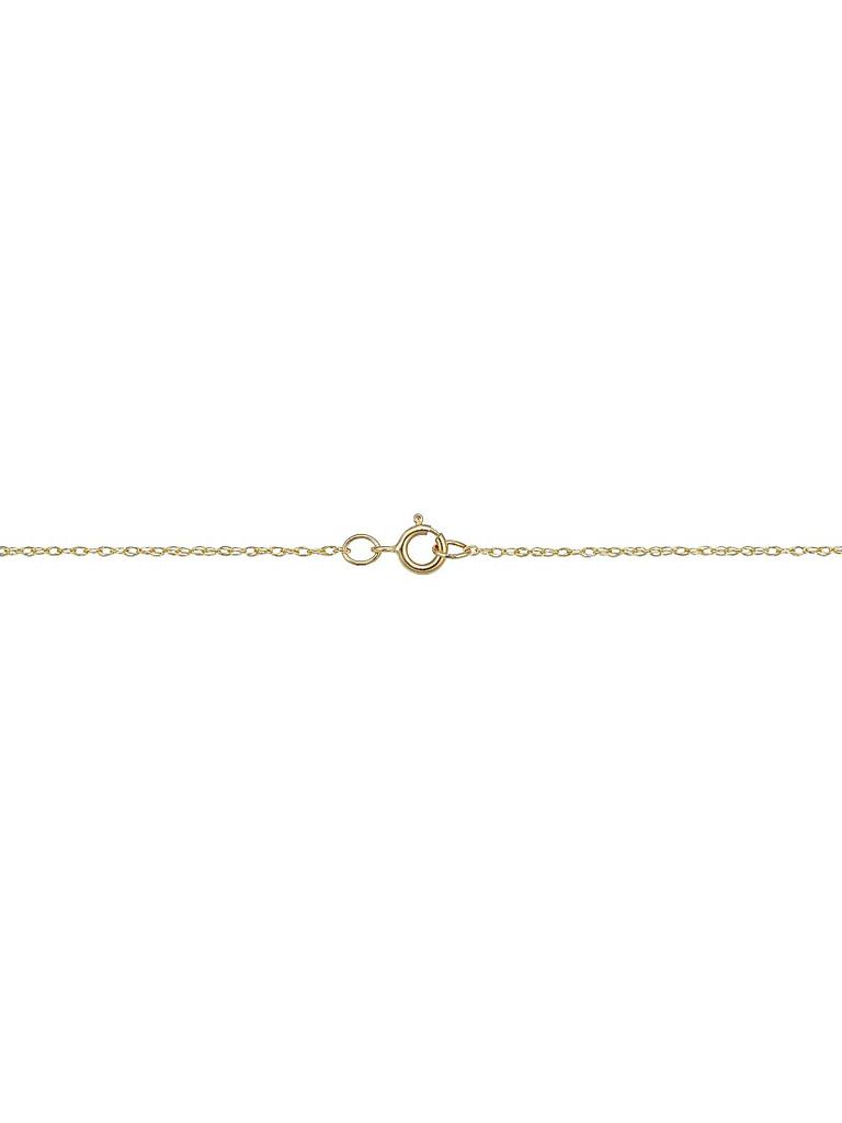 Oradina 14K Yellow Gold Fleur De Lis Pendant Necklace
