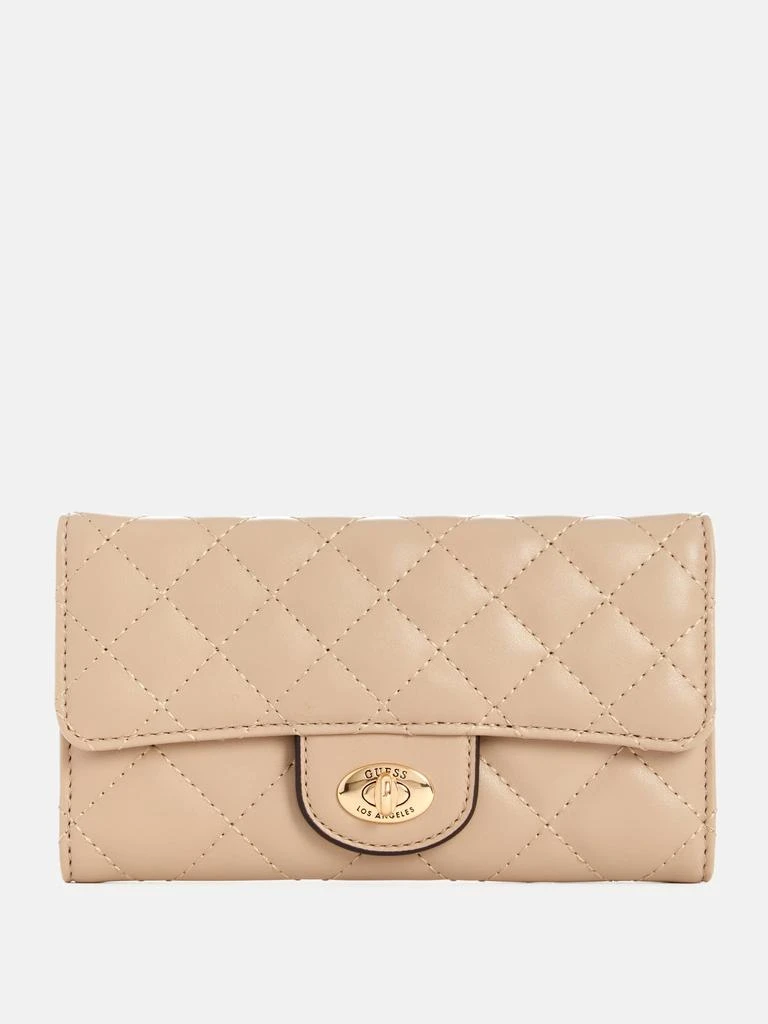 Guess Factory Stars Hollow Quilted Slim Clutch 5