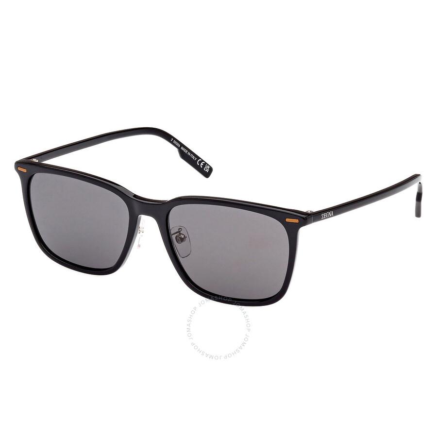 Ermenegildo Zegna Smole Square Men's Sunglasses EZ0223-D 01A 57