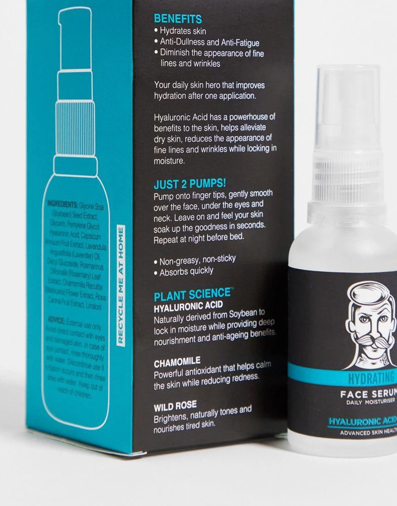 BARBER PRO BARBER PRO Hydrating Hyaluronic Acid 2% Face Serum 30ml 4