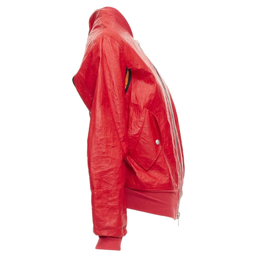 Unravel Project Unravelproject leather tyvek nylon lined bomber jacket 5