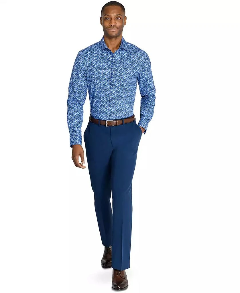 ConStruct Men’s Recycled Slim Fit Floral 4-Way Stretch Performance Dress Shirt 6