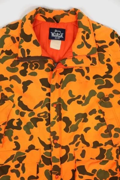 Urban Outfitters Vintage Woolrich Orange Camo Jacket 3
