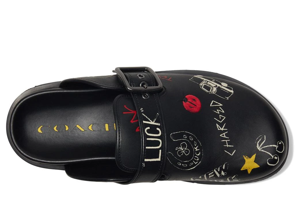 Coach Buckle Clog With Sketch Print 2