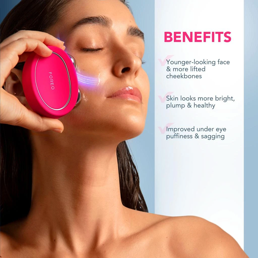 FOREO FOREO BEAR 2 Fuchsia and SUPERCHARGED Serum 2.0 Bundle 3