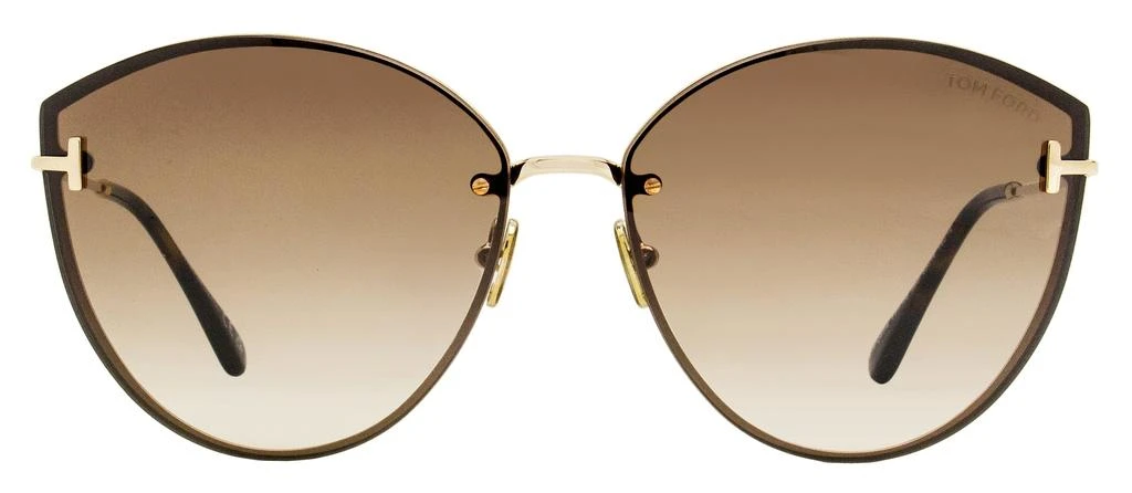 Tom Ford Women's Evangeline Sunglasses TF1106 28G Gold/Havana 63mm 2