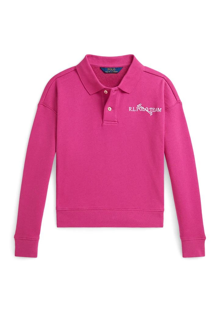 Ralph Lauren Girls 7-16 Polo Team Terry Polo Sweatshirt