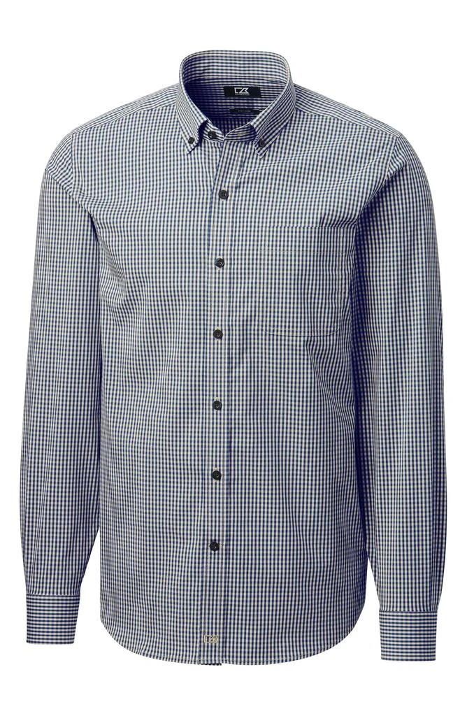 Cutter & Buck Anchor Gingham Tailored Fit Long Sleeve Shirt 1