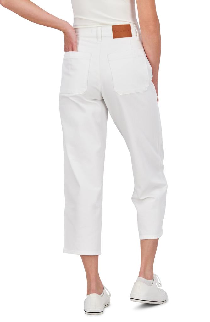 Lucky Brand High Waist Crop Wide Leg Jeans