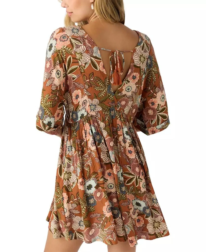 O'Neill Juniors' Rosemary V-Neck Woven Dolman-Sleeve Mini Dress 6