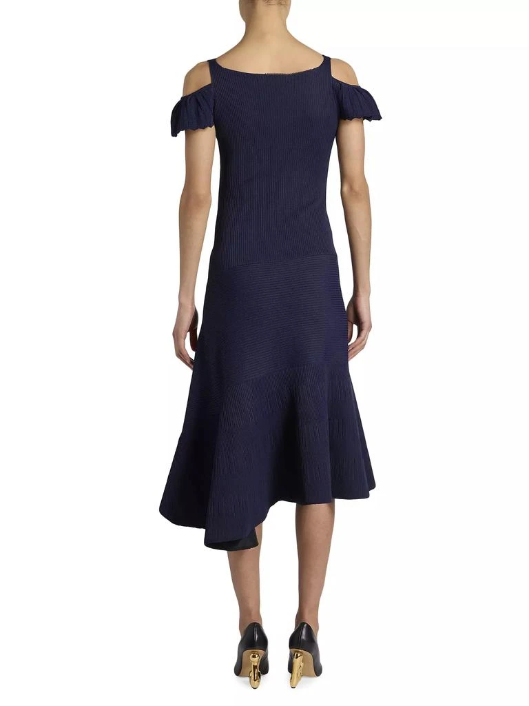 JW Anderson Cold-Shoulder Fishtail Midi-Dress 5