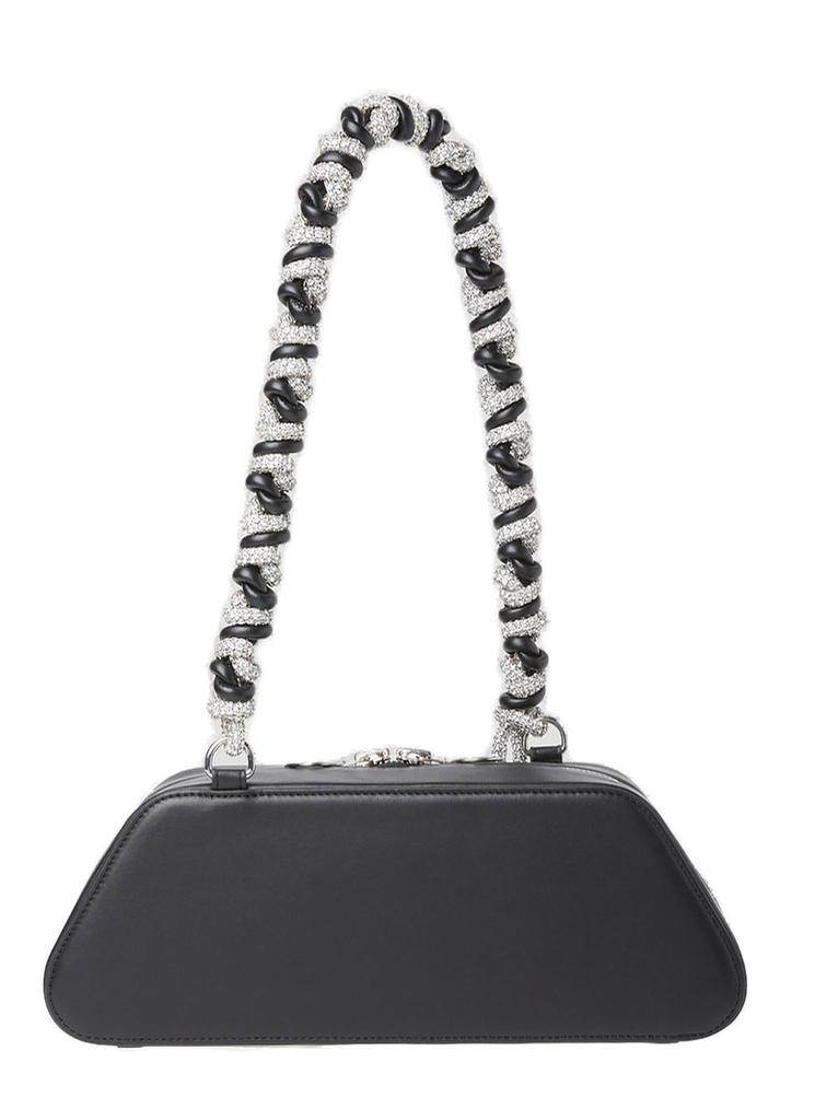 Kara Kara Rhombus Braided Strap Embellished Shoulder Bag