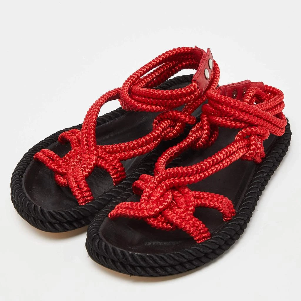 Isabel Marant Isabel Marant Red Rope Lou Flat Sandals Size 39 2
