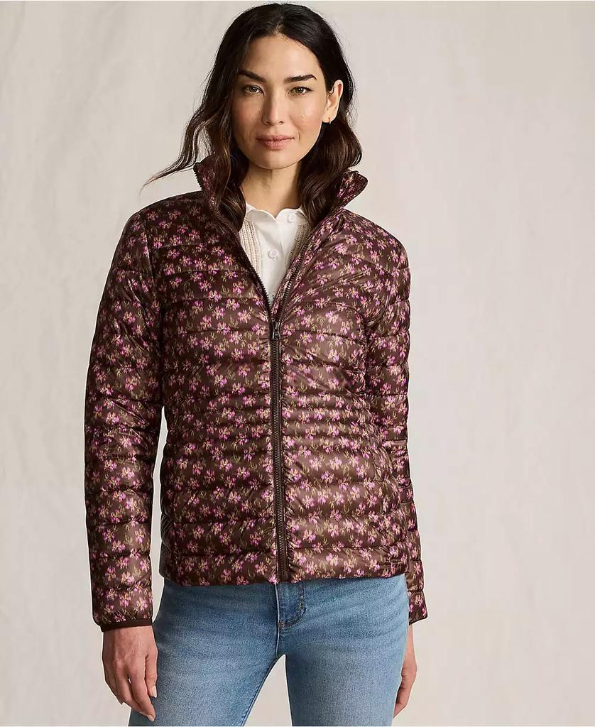 Lands' End Women's Petite Wanderweight Packable Print Down Jacket