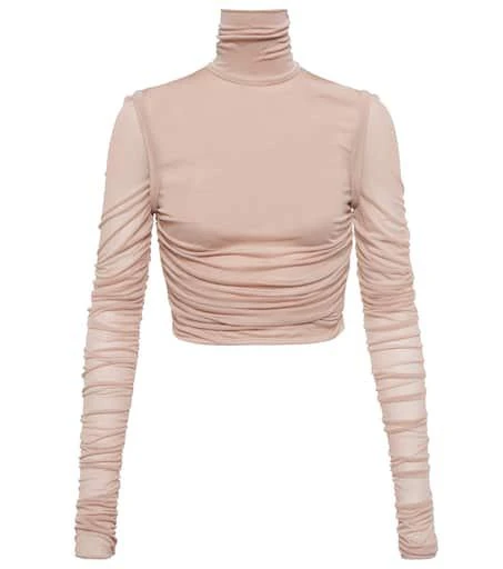 Dolce 
Gabbana Draped jersey mockneck top 1