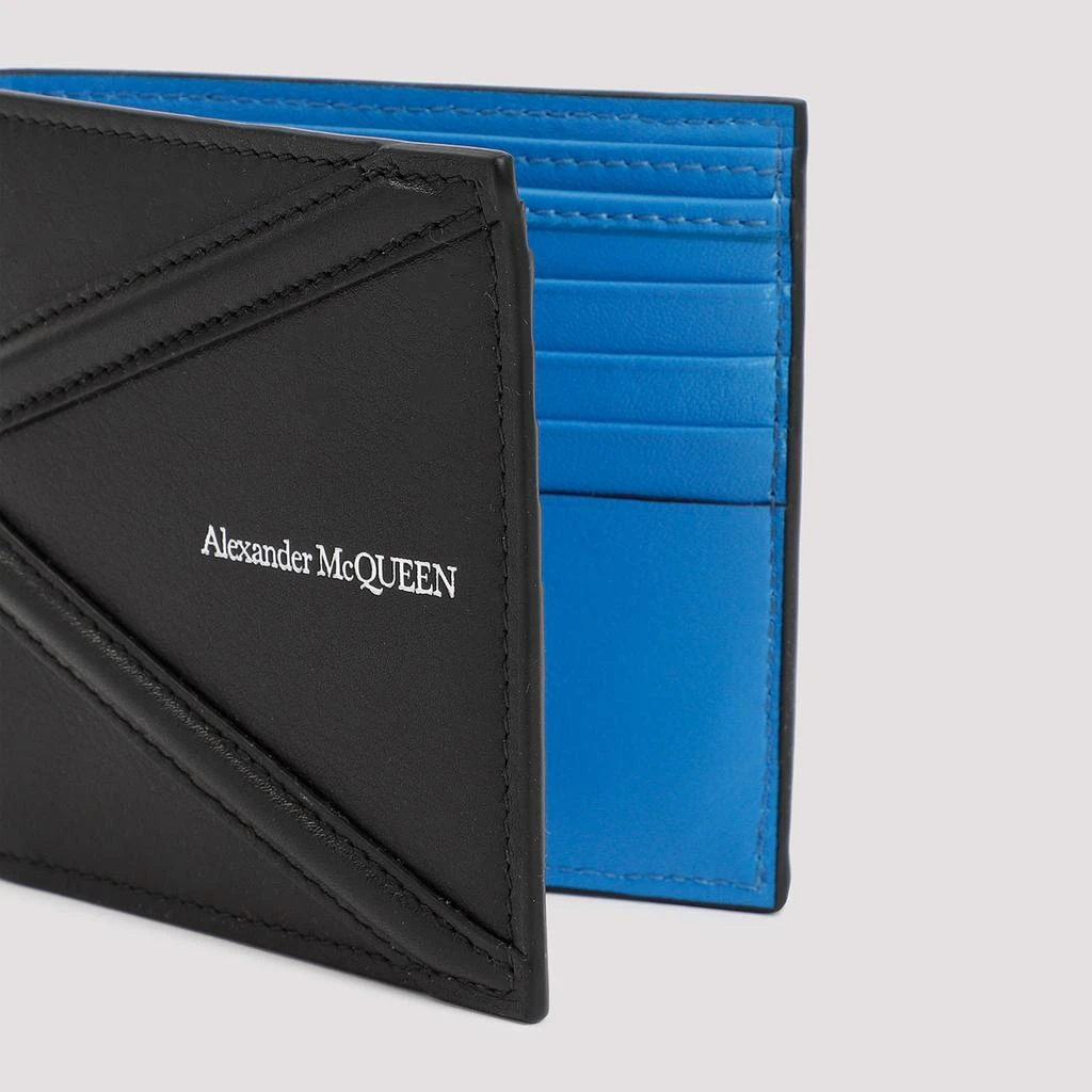 Alexander McQueen Black Leather Bifold Wallet 6