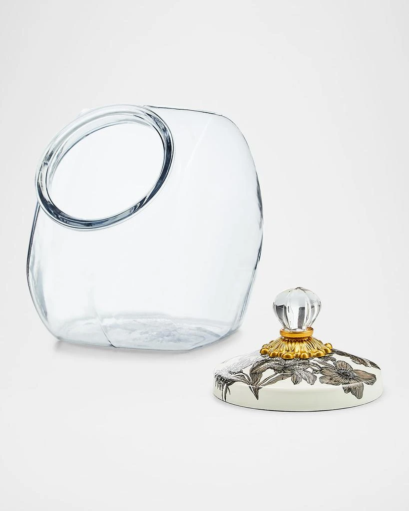 MacKenzie-Childs Cookie Jar with Sterling English Garden Lid 3