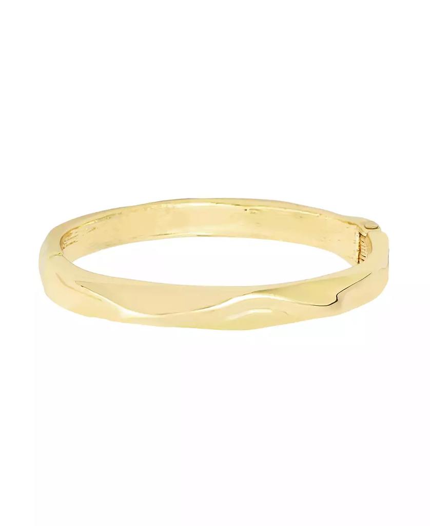 Robert Lee Morris Gold and Silver Textured Bangle Bracelet