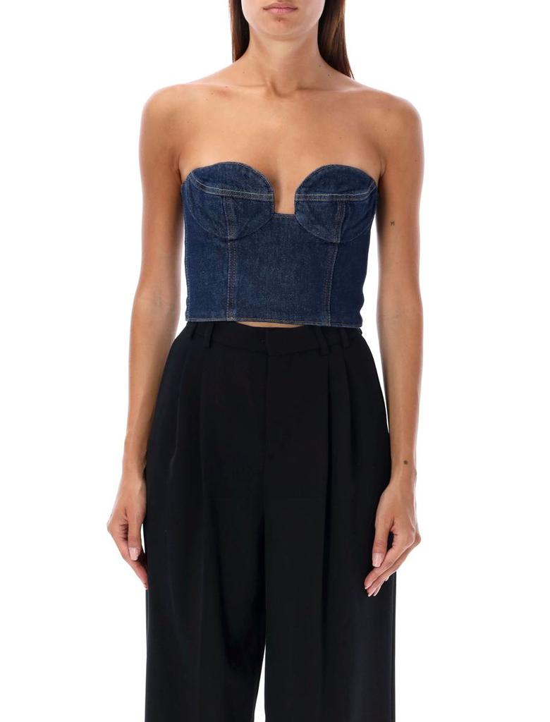 Magda Butrym Magda Butrym Bustier Denim Top