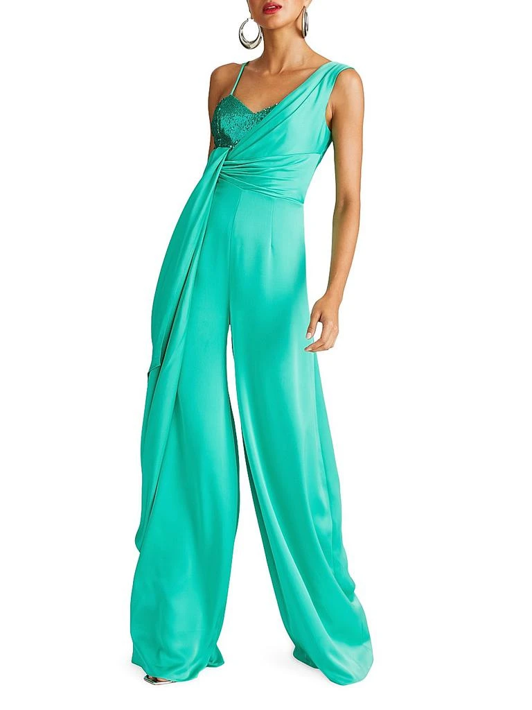 Khi Draped Satin Jumpsuit – On Sale Now with Up to 61% Off - Main Image