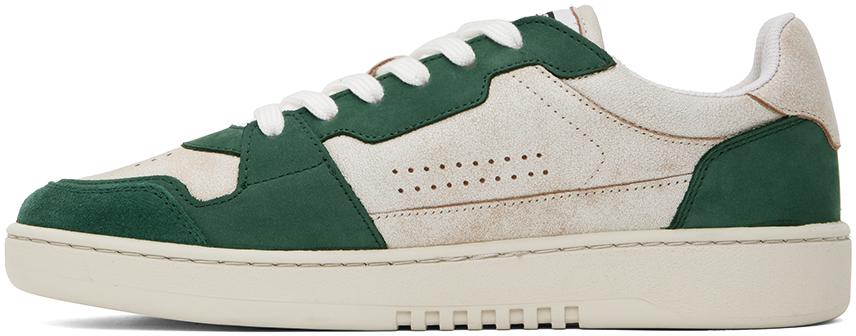 Axel Arigato Off-White & Green Dice Lo Sneakers - Casual