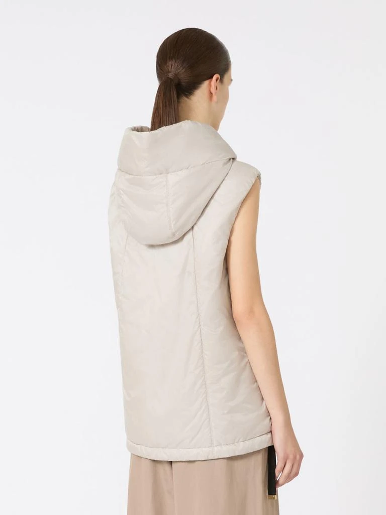 Max Mara Padded hooded gilet in water-repellent canvas 3