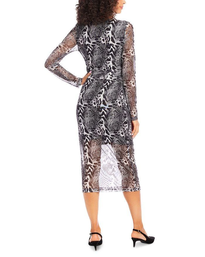 Karen Kane Mesh Side Shirred Midi Dress 2