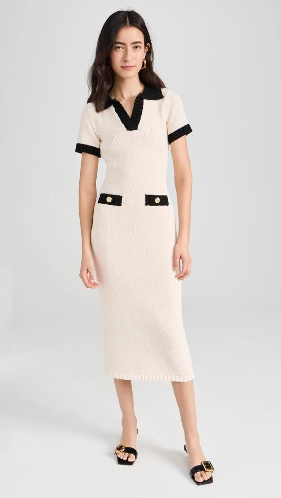 Endless Rose Crochet Knit Collared Dress 6