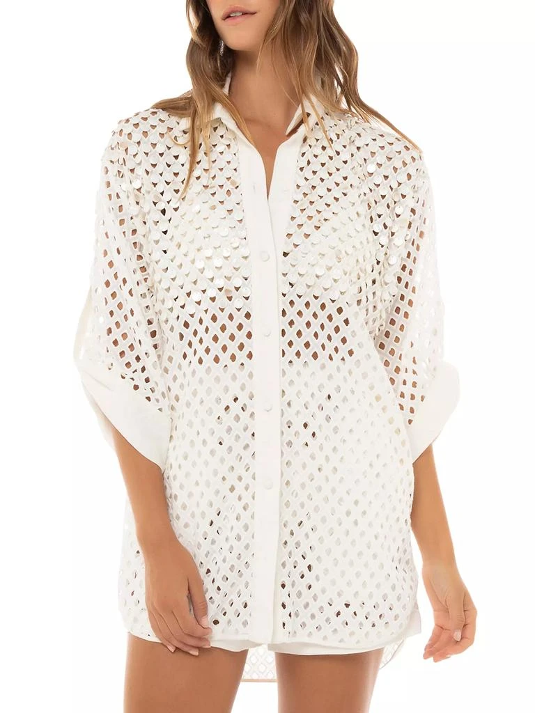 Agua Bendita Returning To The Roots Chrissy Kai Beaded Shirt 5