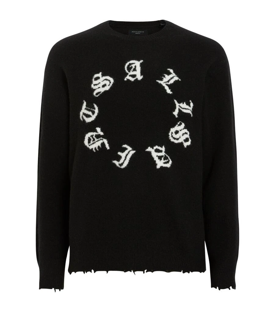 ALL SAINTS Scripture Crew-Neck Sweater 1