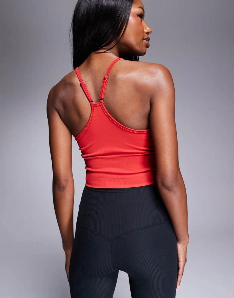ASOS 4505 seamless spaghetti strap yoga cami in cherry red 2